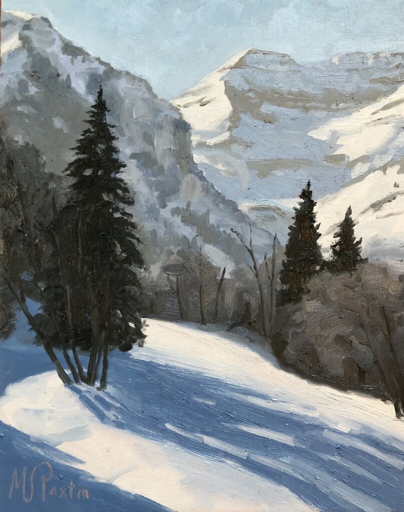 Glimpse of Timpanogos, Sundance 2022 - 8x10 - MSPaxton Fine Art