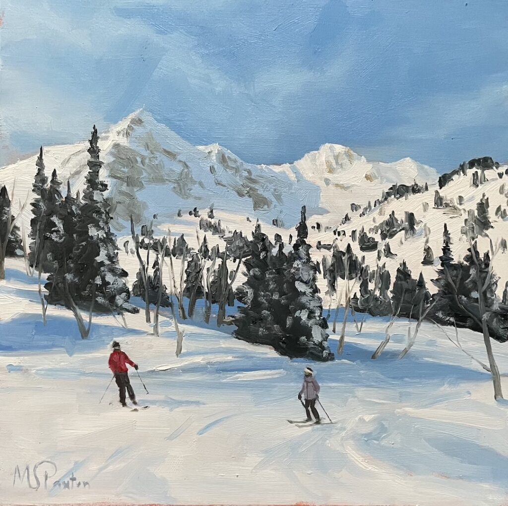 Top of Blue Grouse, Snowbasin 2024 - 8x8 - MSPaxton Fine Art