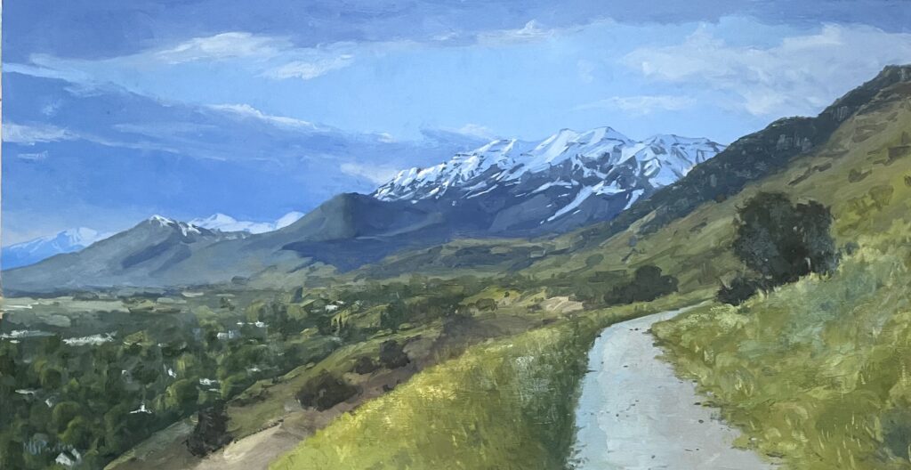 Evening Run - Bonneville Shoreline Trail 21x40